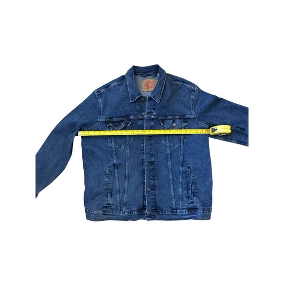 Levi's Mens Trucker Jean Jacket Colusa Denim Stretch 723340322 Mens XXL - Picture 10 of 12